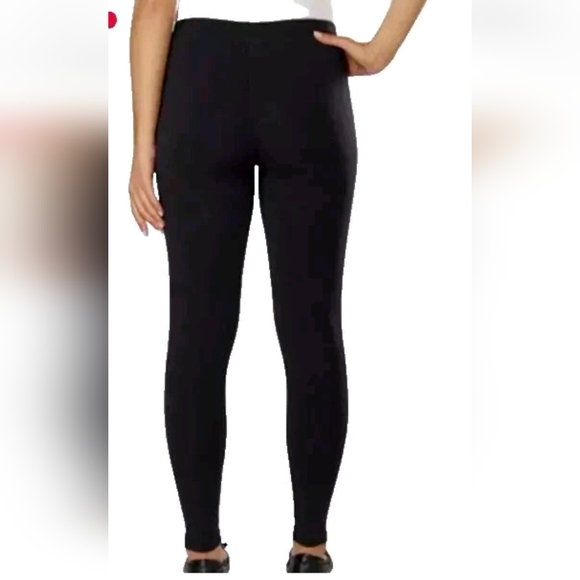 NWT Kirkland Signature Ladies’ French Terry Leggings‎ Black L - Picture 2 of 4